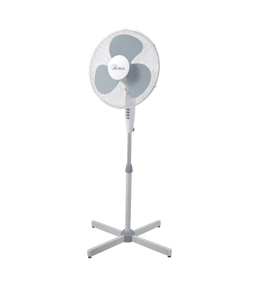 Ardes Ventilatore a Piantana 40 cm Bianco 50W per Uso Domestico