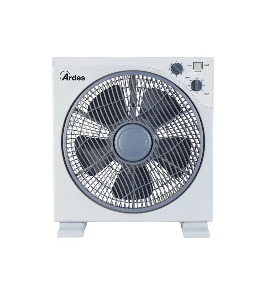 Ardes Ventilatore da Tavolo Bianco 5B29 - Box Fan 30cm 50W