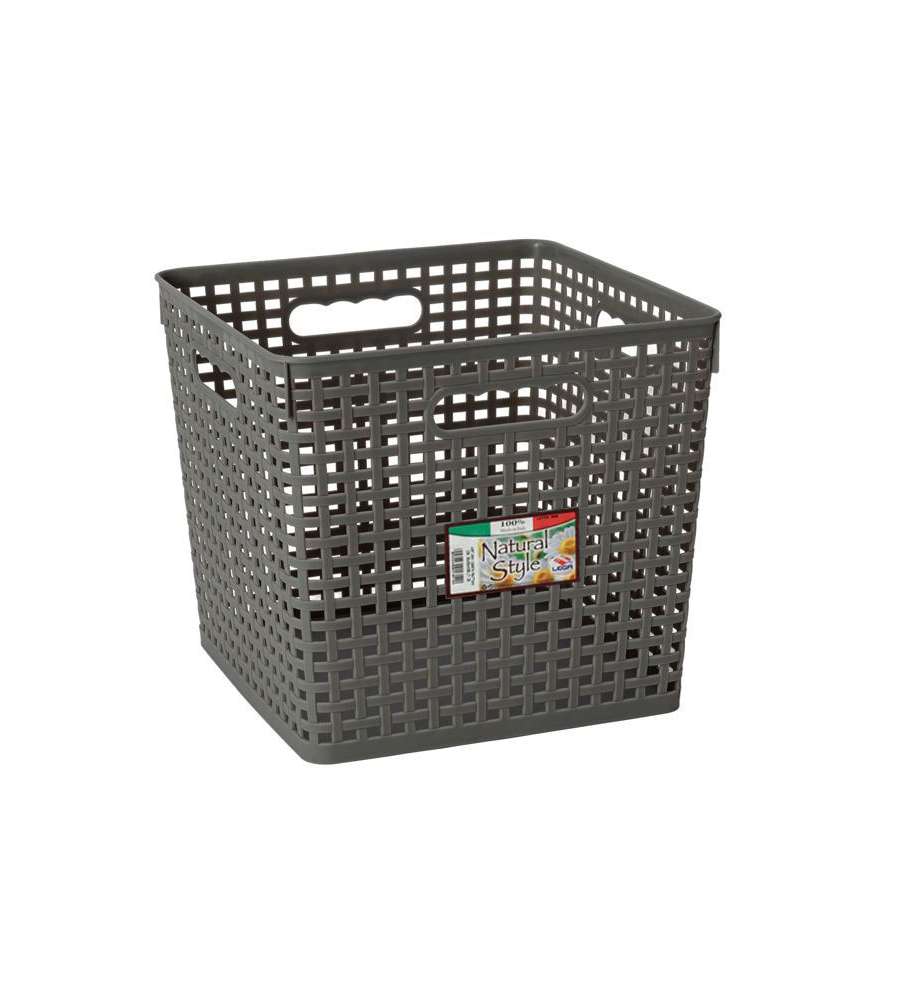 Cestino Rattan Cm 40X26 H 11 Lega