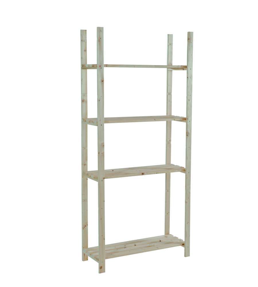 Scaffale in Abete 4 Ripiani 1750 x 800 x 300 mm