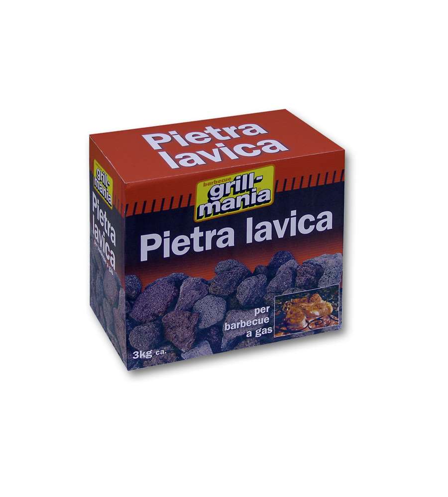 Ekla Grill Mania Pietra Lavica per Barbecue - Antracite 3 kg