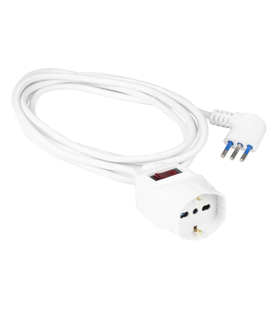 Prolunga 250 V - 3 metri - Presa Grande Pluristandard -