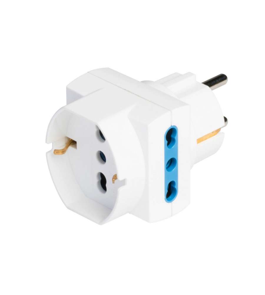 Adattatore pluristandard con spina 16A 2P+T