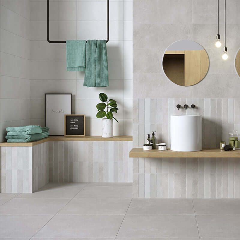 Rivestimento in Ceramica Decoro 25x60 Brick Grigio Roma Wall - Herberia