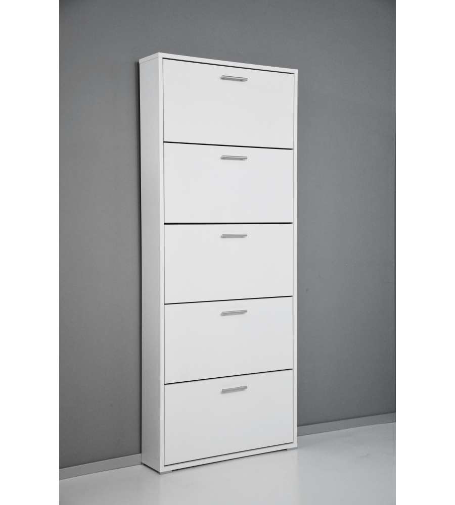 Scarpiera 5 ribalte 18mm bianca 18x1771x723x181 mm premium