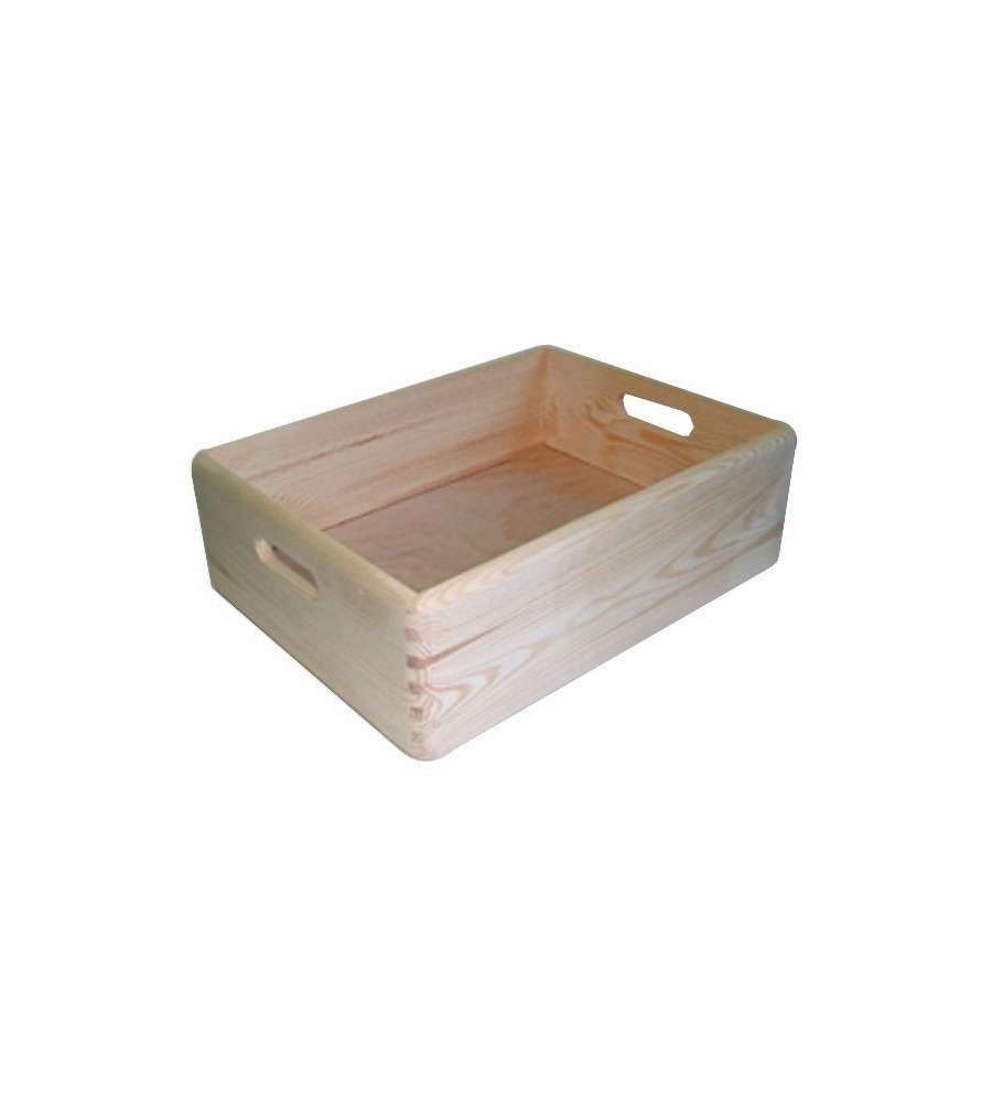 Contenitore Cesta Legno Pratica Cm 40X30 H 14 Xtra