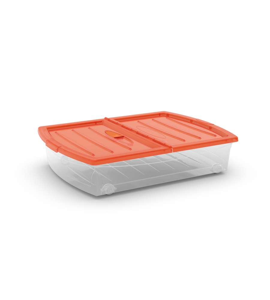 Keter Contenitore Sottoletto - Arancio Trasparente - 77x58.5 cm