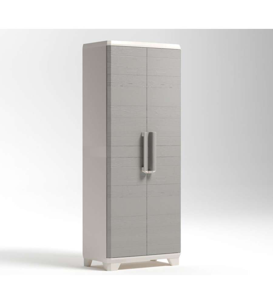 Keter Armadio Portascope Linear Wood Beige 68x39x173 cm - Multiuso - 3 Ripiani