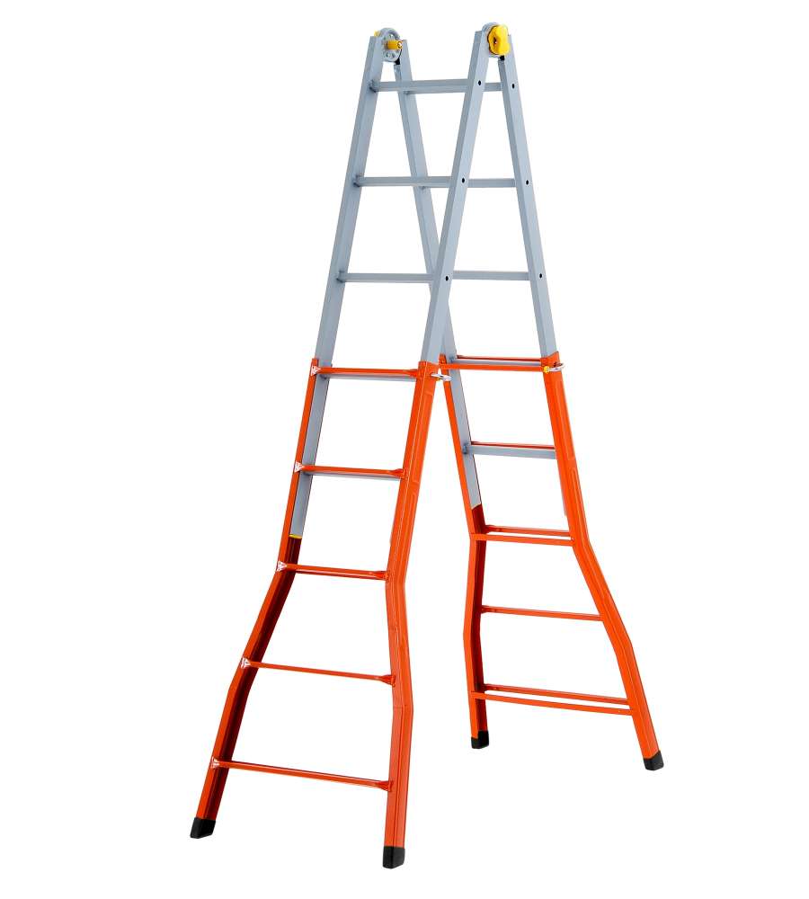 Scala Telescopica Acciaio Peppina - 5+5 Gradini - 150 Kg