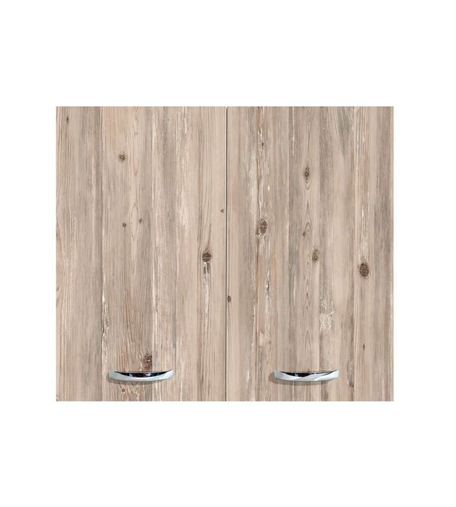 Pensile Cucina Node - Bianco Noce 80 cm con Anta a Battente