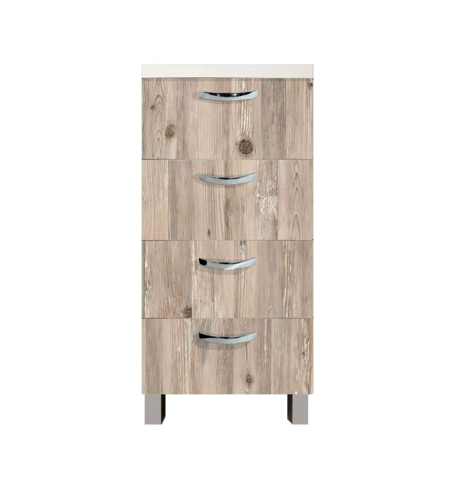 Base Cucina Easy Plus - 4 Cassetti Node Antigraffio 40cm