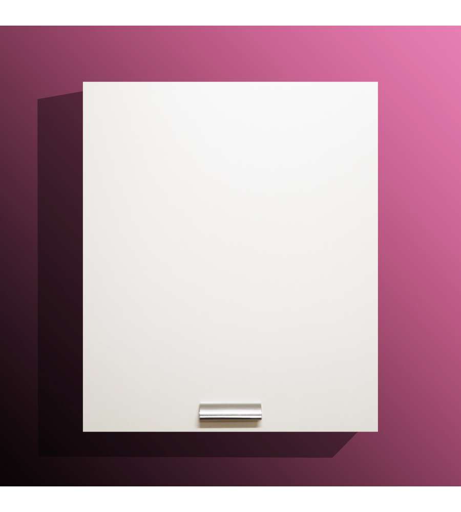 Pensile Cucina Bianco 60x35x70.5 cm con Maniglie Cromate e Anta Reversibile