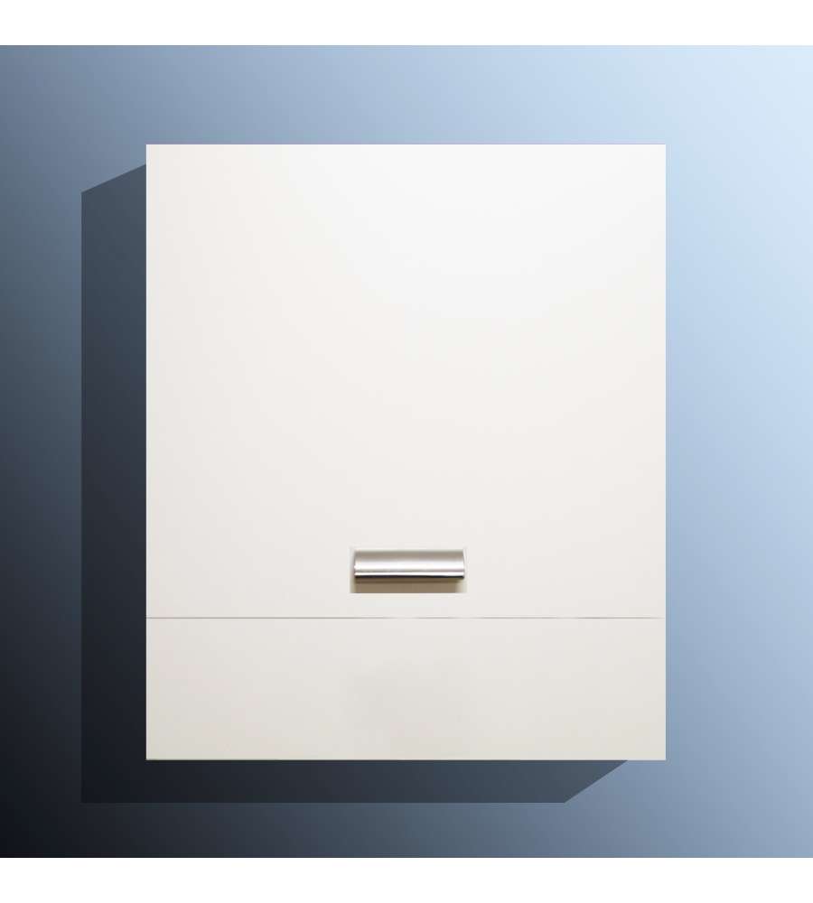 Pensile Cucina Sopracappa Bianco 60 cm - Maniglie Cromate Lucide