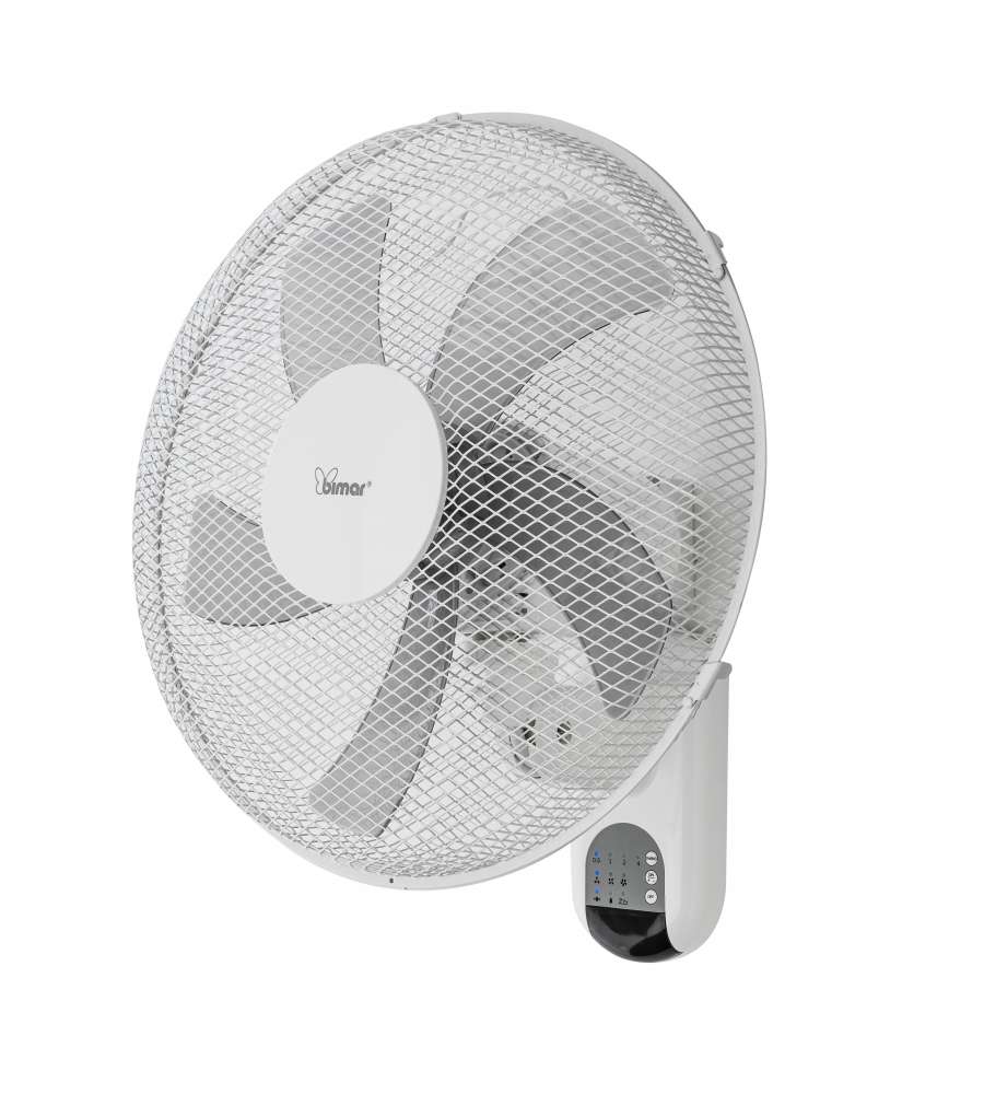 Bimar Ventilatore da Parete - Bianco - Telecomando - Ø37cm
