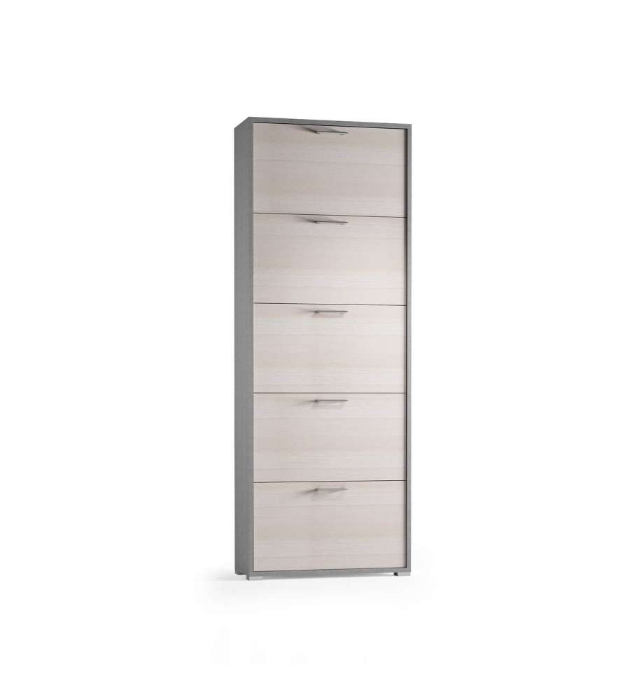 Scarpiera con Cinque Ante Slim Tessuto Larice
