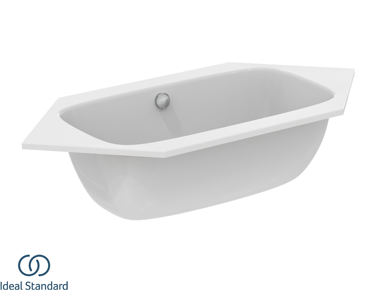 Vasca a Guscio Esagonale Ideal Standard® i.Life 190x90 cm Bianco Lucido-80178