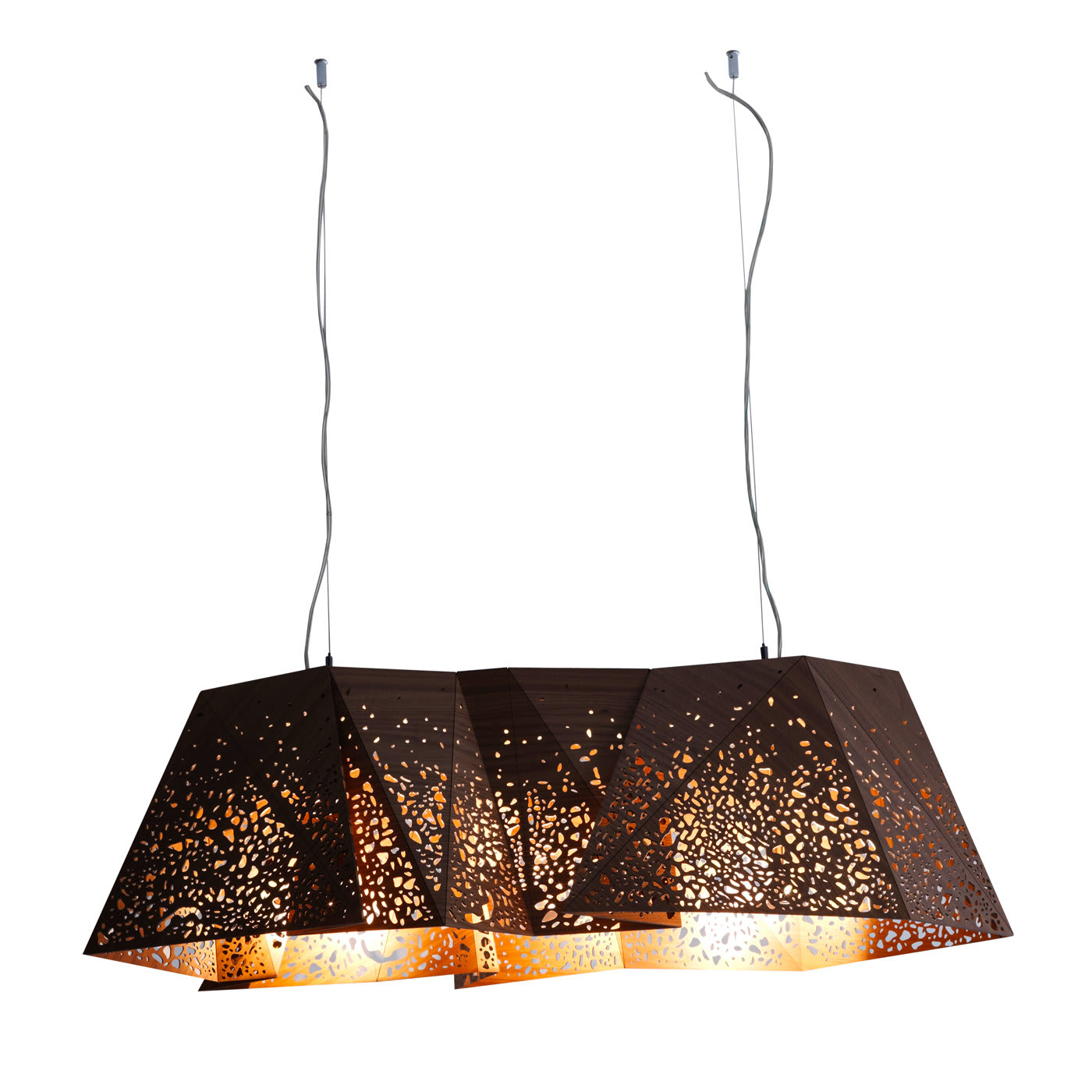 Lampadario in compensato di Steven Holl