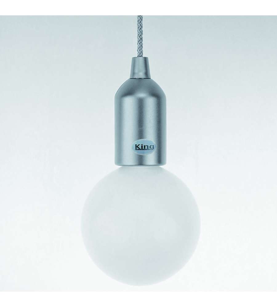 Lampada LED a batteria argento K Light