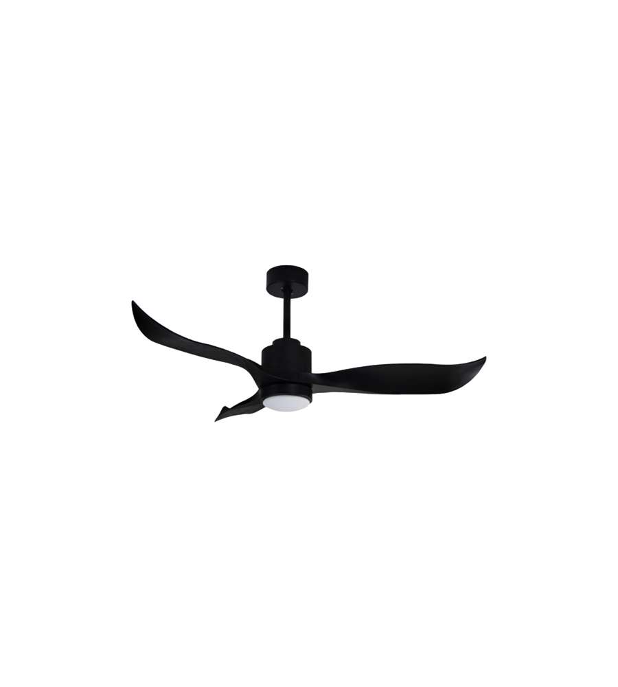 Ventilatore a soffitto RONDINE nero lampadario/ventola