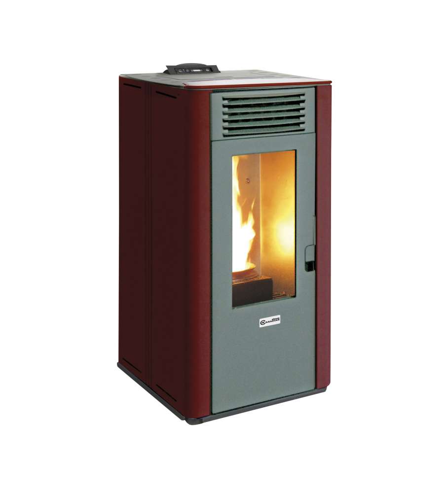 Canadian Stove Stufa a Pellet Design 10C - Bordeaux - 47x99 cm