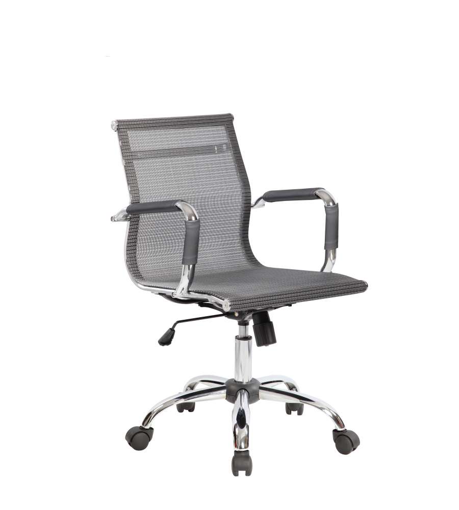 Dallas Poltrona Direzionale Con Braccioli - Grigia