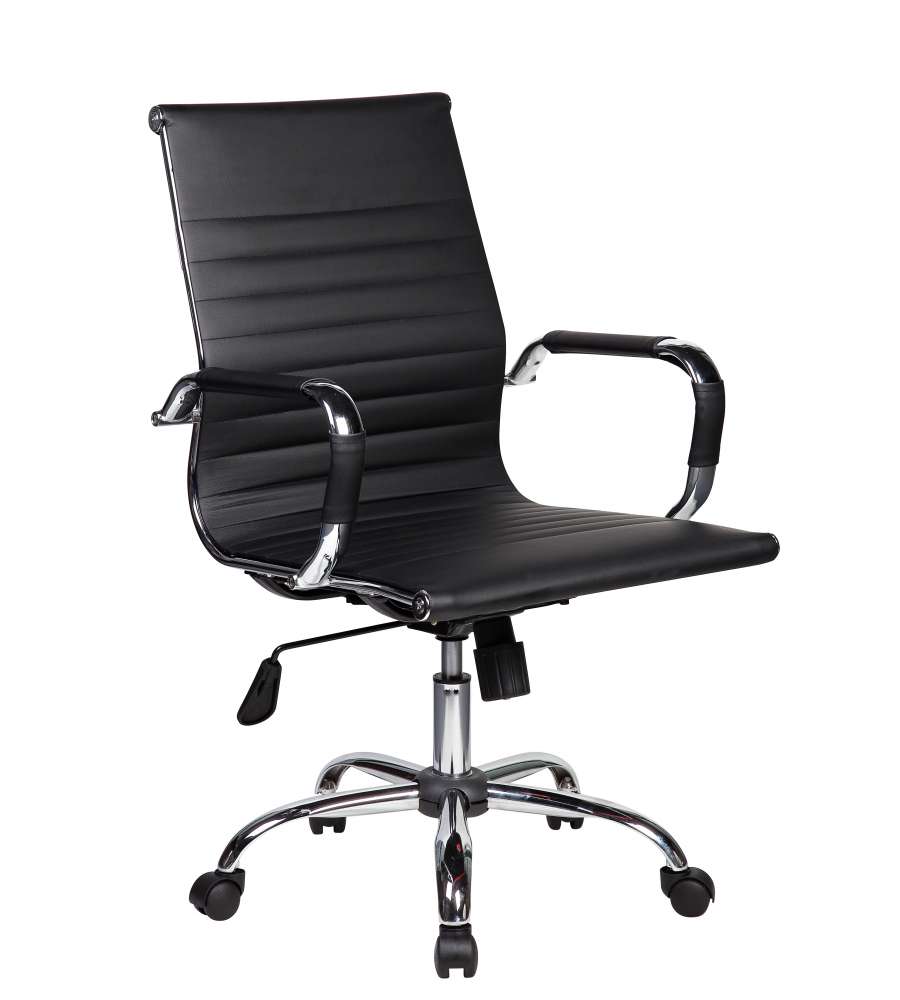 Dallas Poltrona Direzionale Con Braccioli - Nera