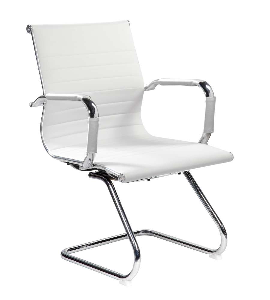 Dallas Poltrona Attesa Con Braccioli - Bianca