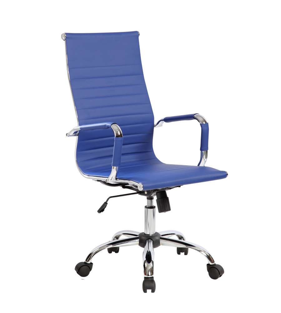 Dallas Poltrona Presidenziale Con Braccioli - Blu