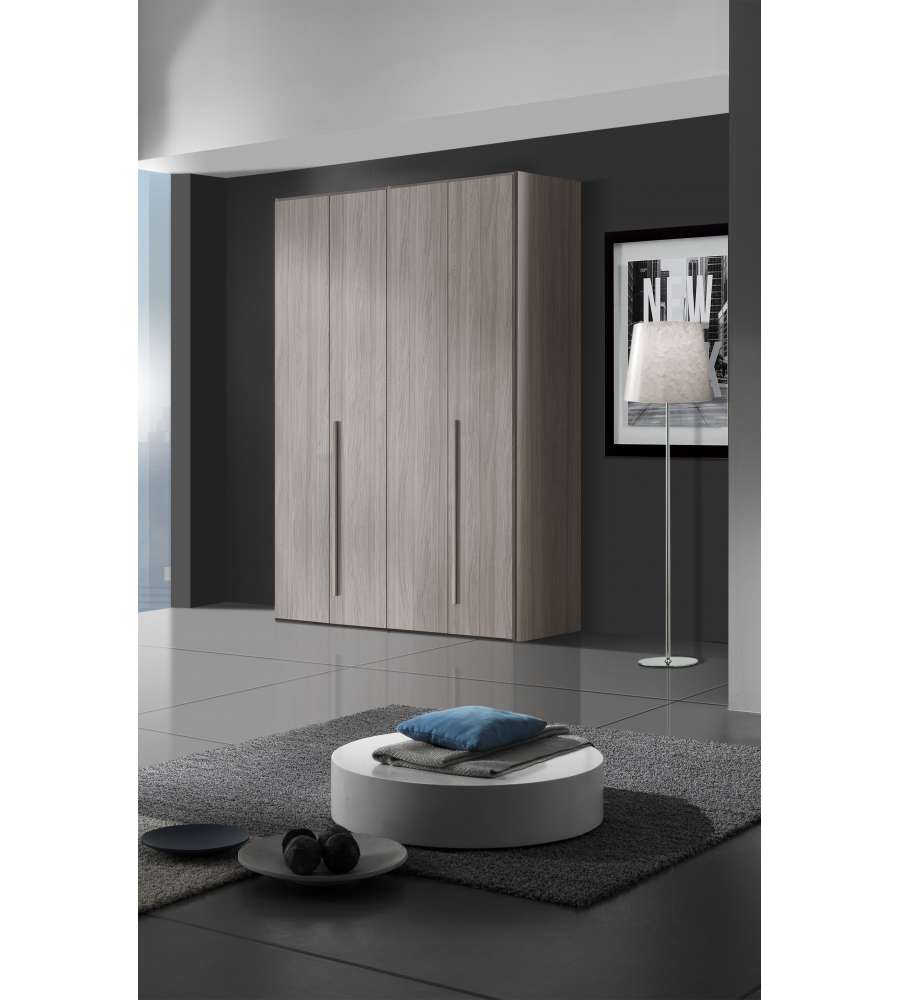 MCS Mobili Armadio Compo 4 Ante Olmo Frida - 163x53x245 cm