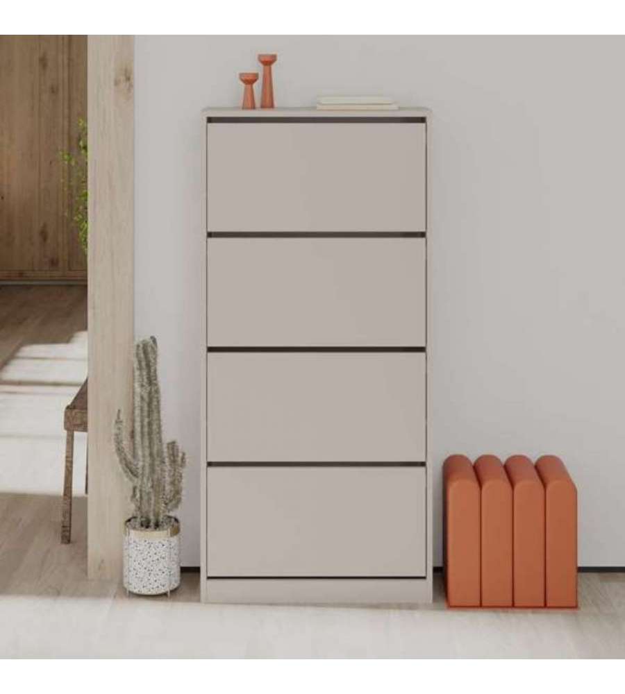 Scarpiera SHC540MOCHA quattro ante a ribalta light mocha