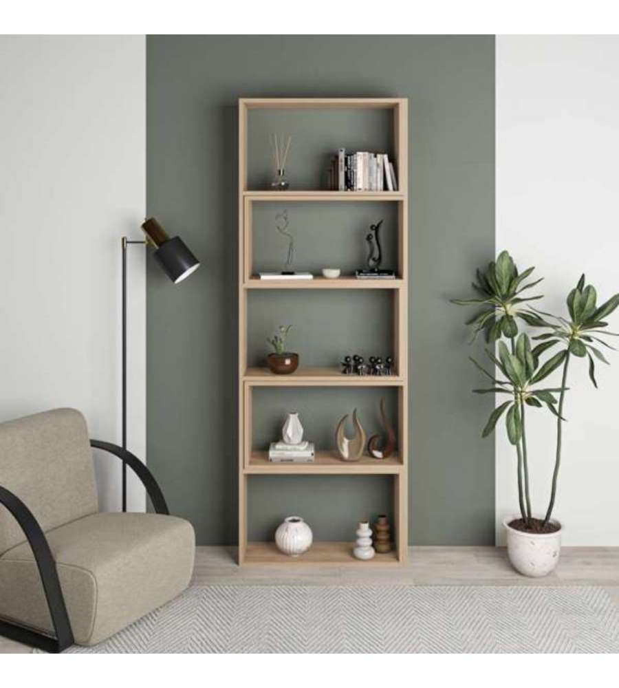 Libreria Wish estensibile angolare rovere 200h