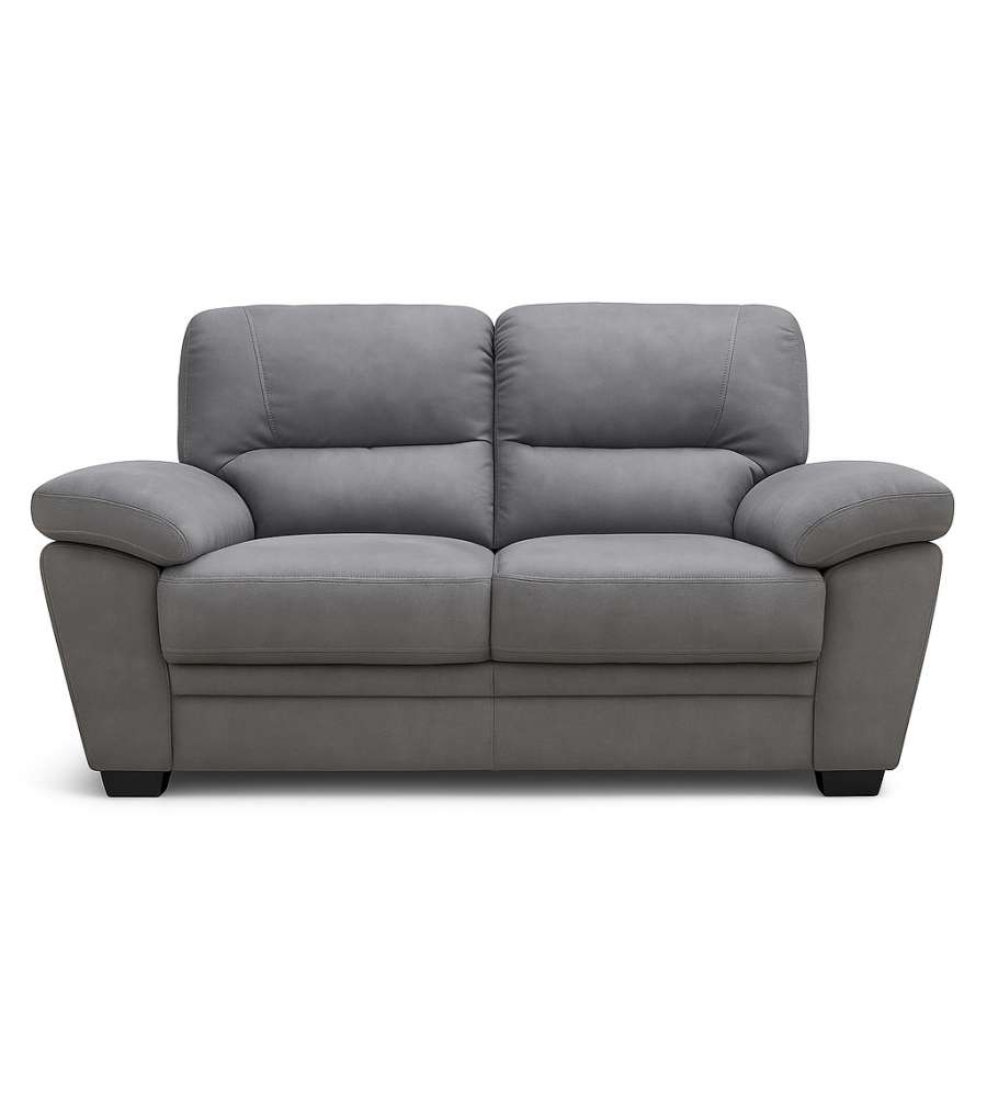 Divano Due Posti Jupiter Beige in Nabuk 158x90x86 cm con Piedini