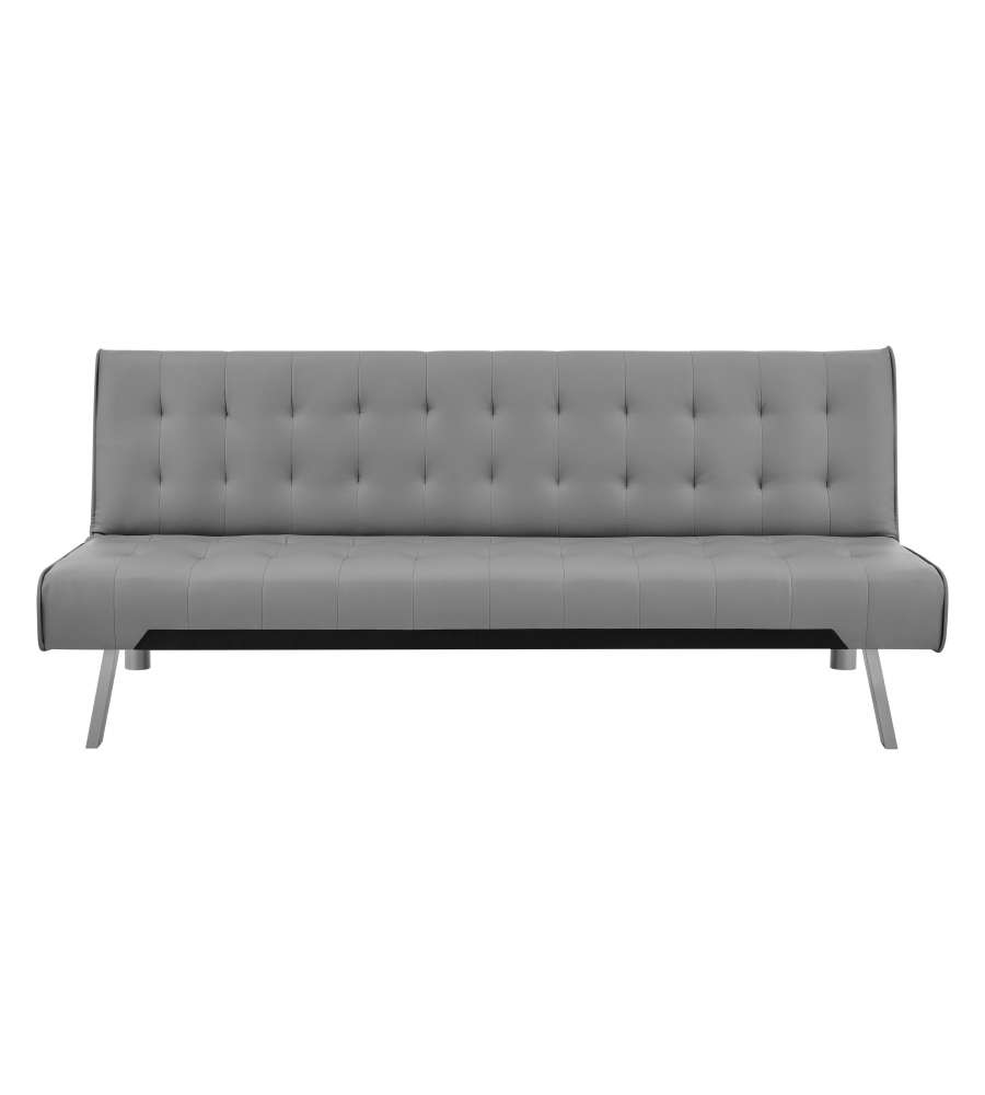 Domo Mea Divano Letto Clic Clac PVC Grigio 180x80 cm - Trasformabile