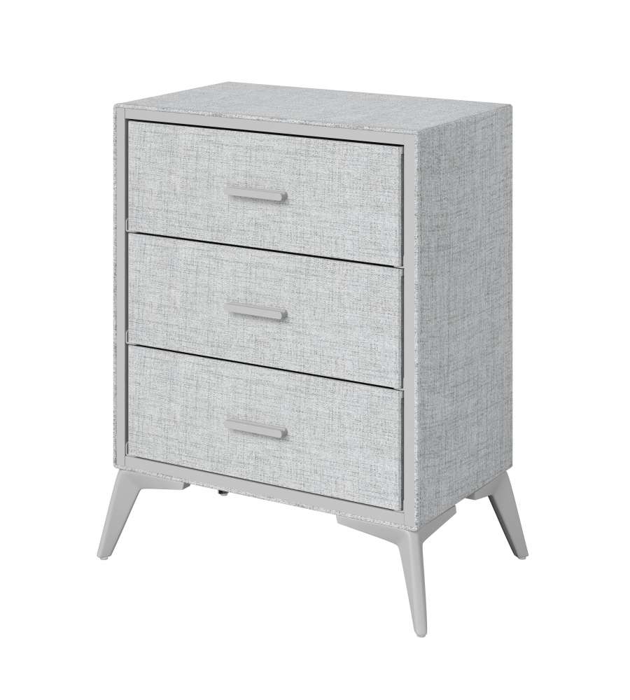 Domo Mea Cassettiera 3 Cassetti Grigio Chiaro - Design Moderno e Pratico