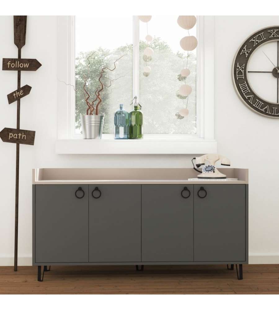 Madia Dea 4 ante antracite tortora 140x36x80 h