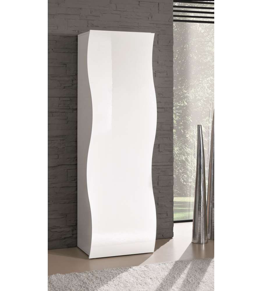 Web Furniture Armadio Onda Bianco Lucido - Design Italiano