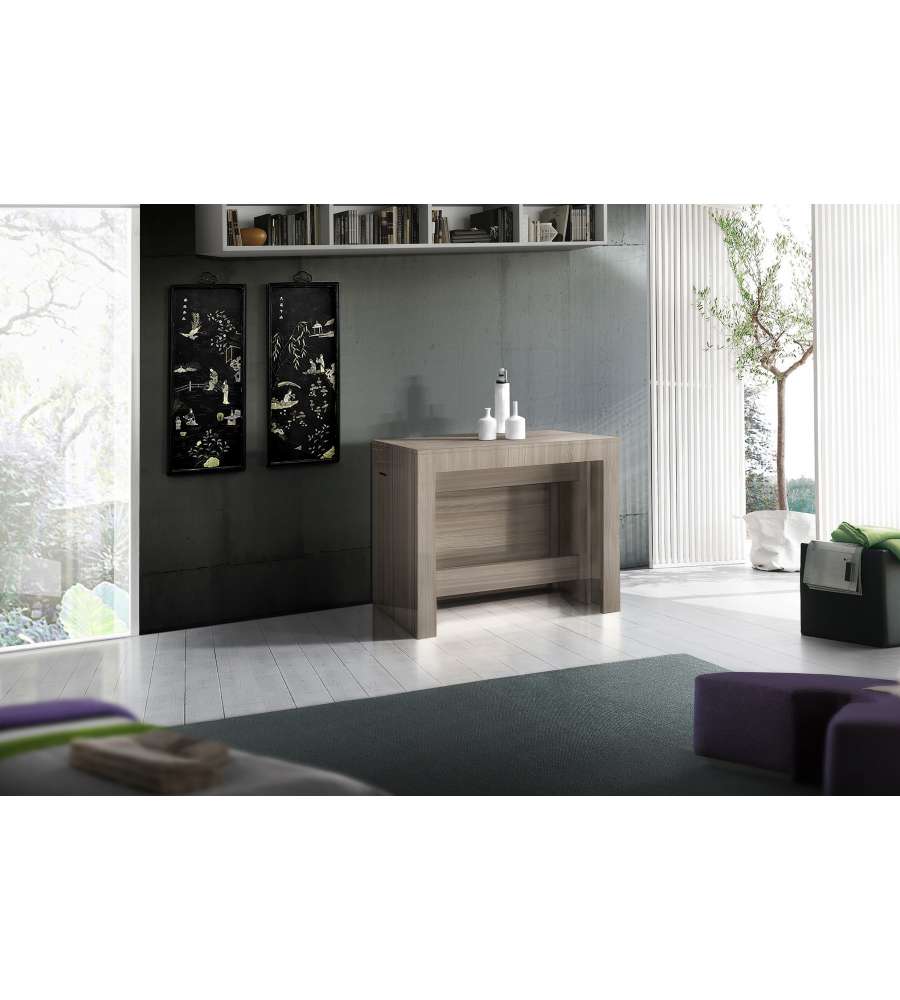 Web Furniture - Consolle Tavolo Allungabile Pratika 300 Olmo 77x90 cm