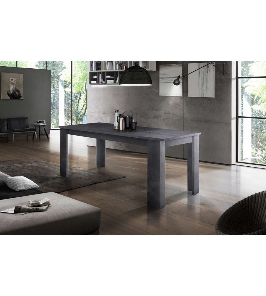 Web Furniture Tavolo Allungabile Jesi 140 cm Ardesia Design Moderno
