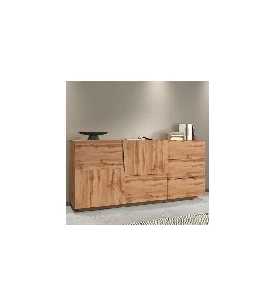 Web Furniture Madia Pongo Sideboard 180 Rovere Wotan - 180x44x86 cm