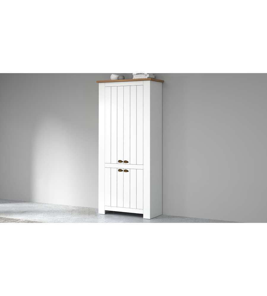 Scarpiera 4 Ante Bianco Rovere Wotan