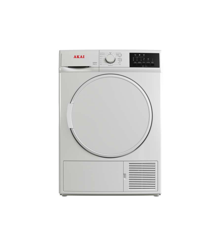 Asciugatrice 8Kg A++ AKAI Bianca 59,6 x 56,3 x 84,5 cm