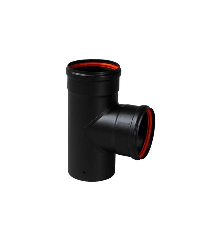 Camini Wierer Tubi Stufa - Elemento a T 90° - 80 mm