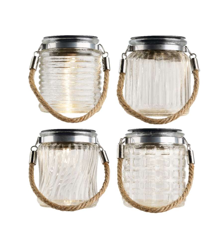 Kaemingk Lampade Solari a LED Assortite - 7x9 cm