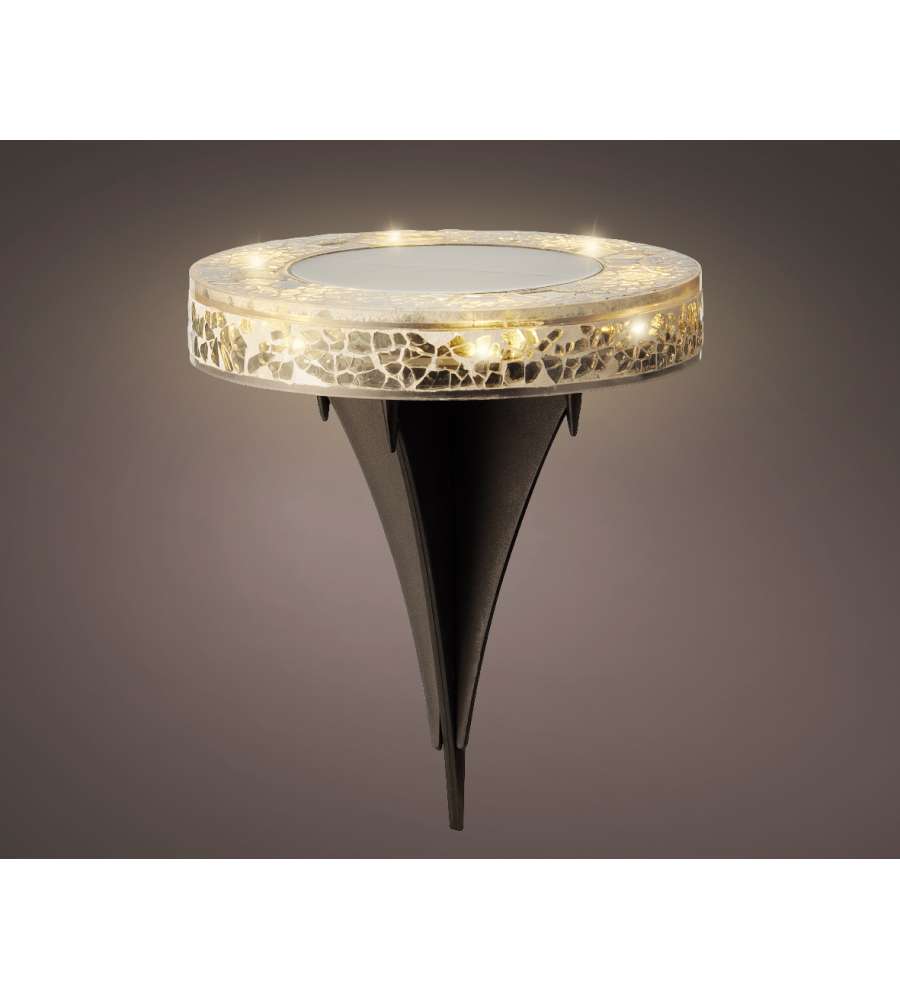 Faretto segnapasso solare mosaico