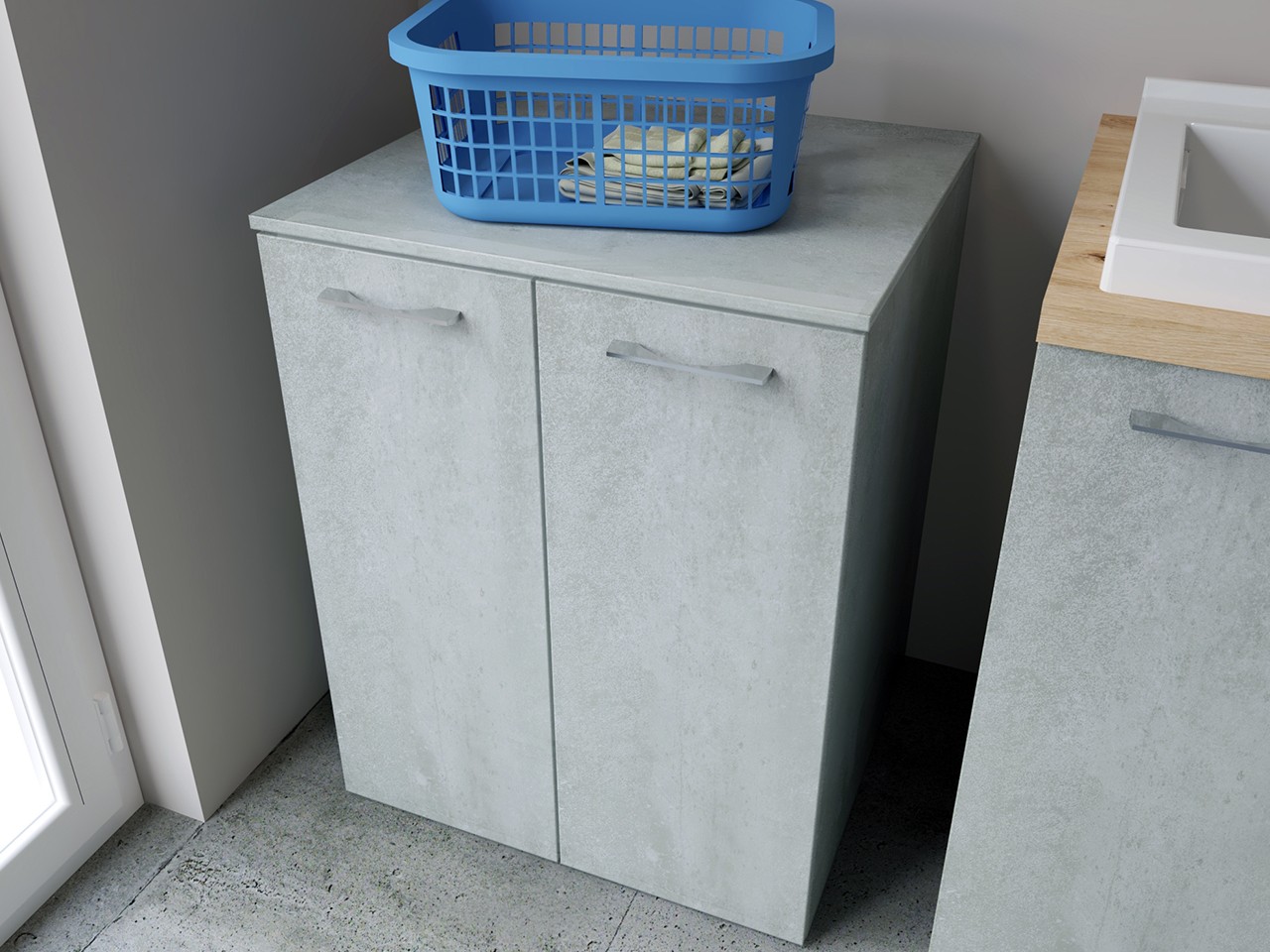 Portalavatrice 2 Ante BONK Cemento-9019752