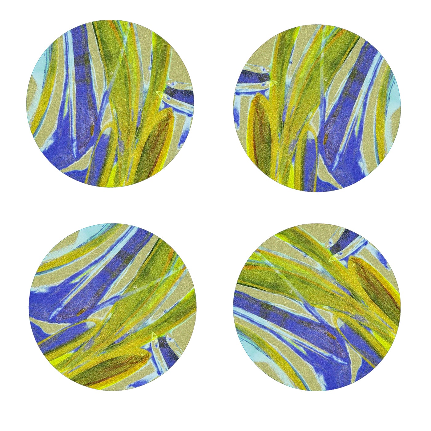 Set di 8 sottobicchieri in fibra di legno Panarea