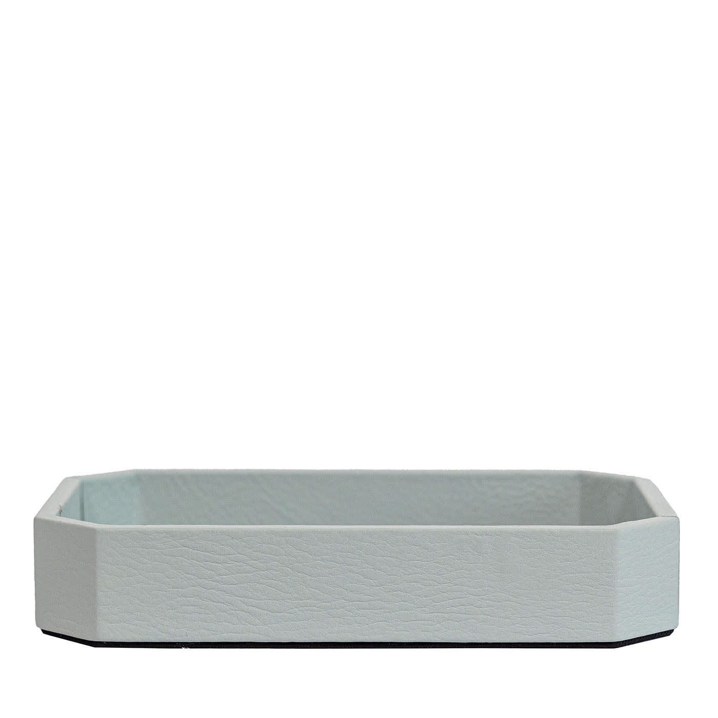 Vide-poche Del Monte piccola in pelle Azzurro Stintino