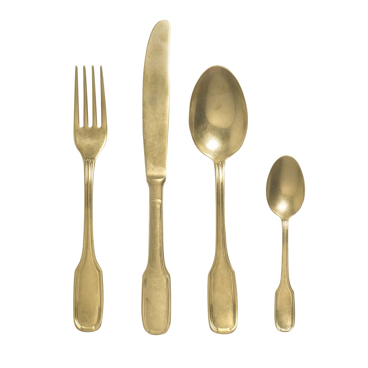 Set di 24 posate d'epoca in oro