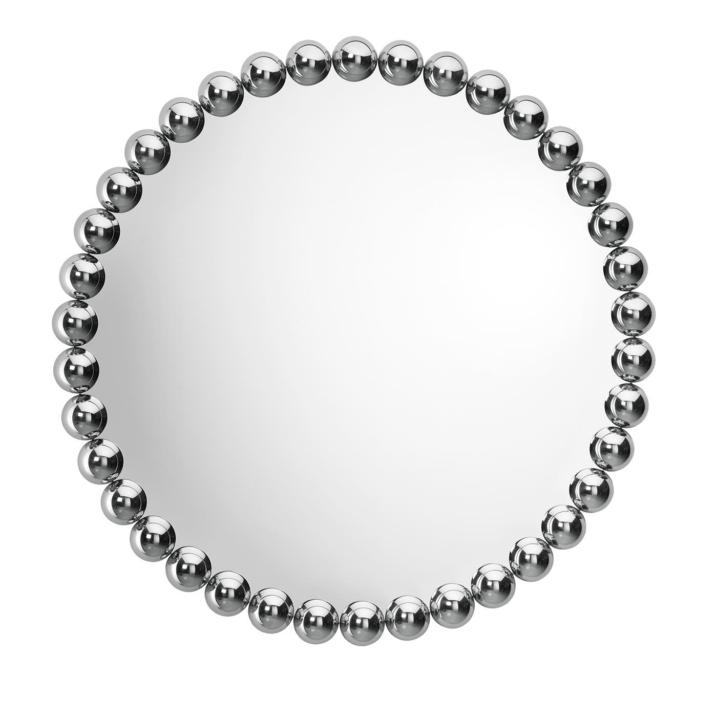 Gioiello - Piccolo specchio rotondo cromato di Nika Zupanc