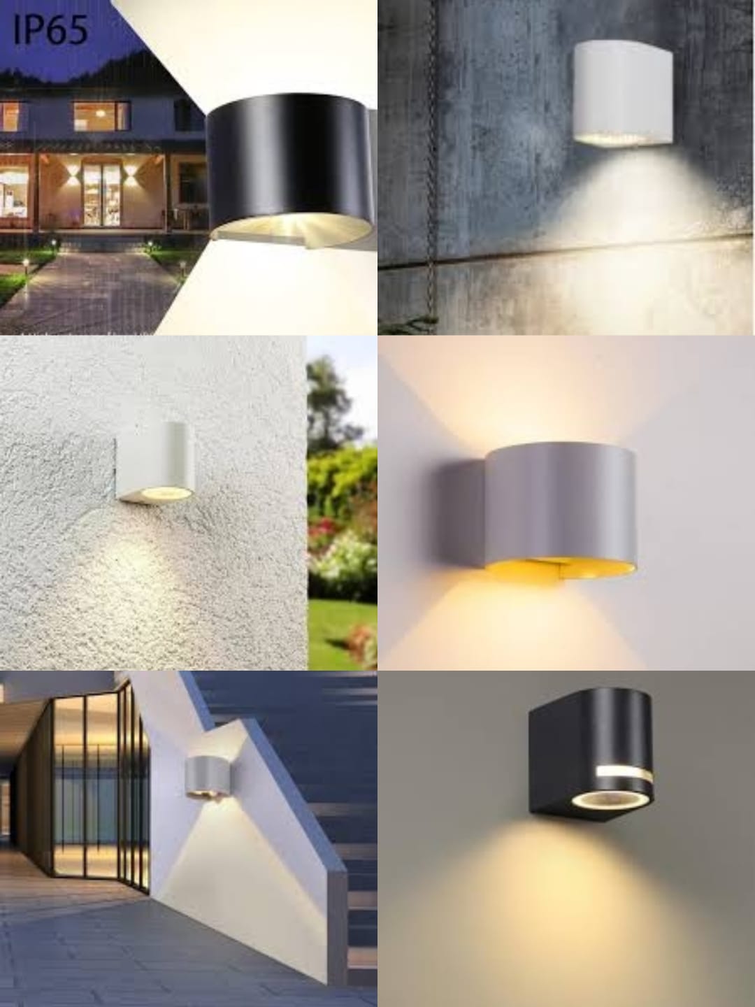 APPLIQUE DA MURO ESTERNO BIANCO, GRIGIO, NERO ATTACCO GU10 IP:65 UNIVERSO